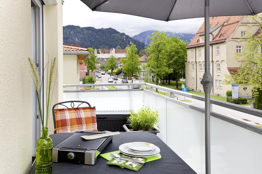 Ferienwohnung Schlossblick - City フュッセン エクステリア 写真