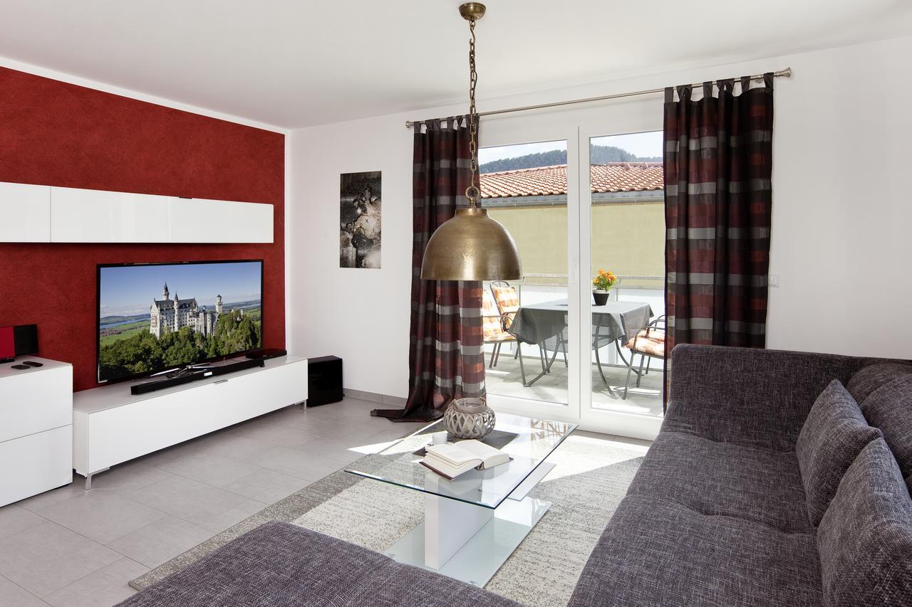 Ferienwohnung Schlossblick - City フュッセン エクステリア 写真