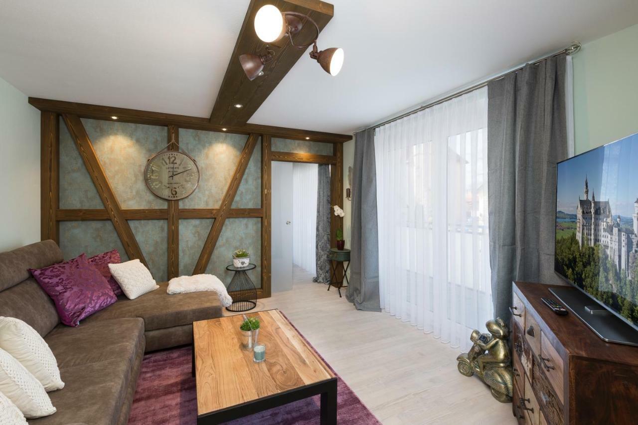 Ferienwohnung Schlossblick - City フュッセン エクステリア 写真