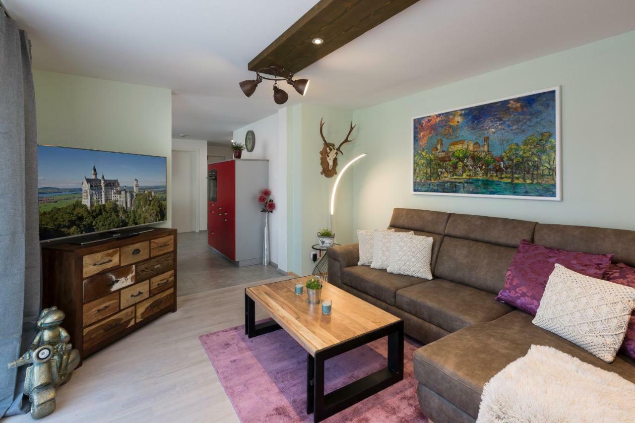 Ferienwohnung Schlossblick - City フュッセン エクステリア 写真